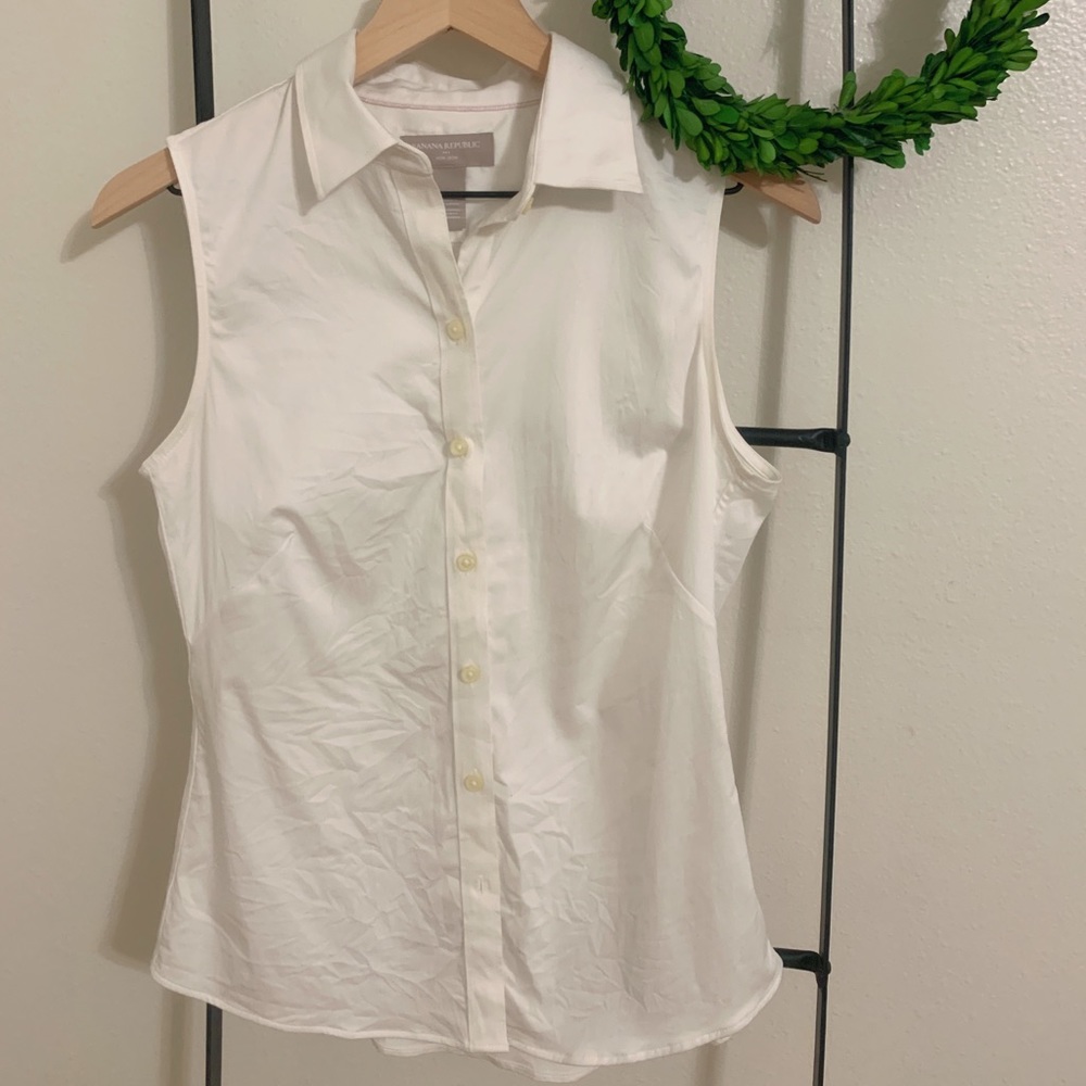 🌿 banana republic button down top